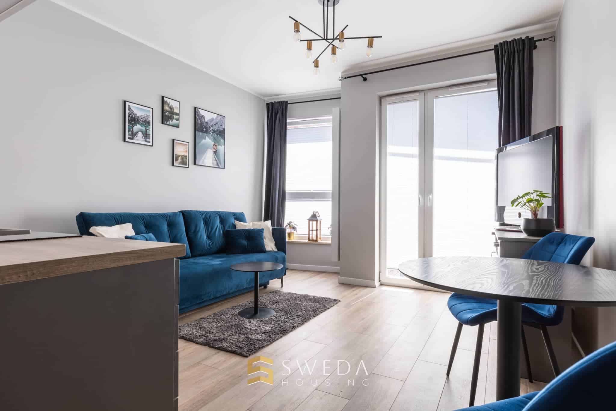 Studio apartment in the center with a balcony