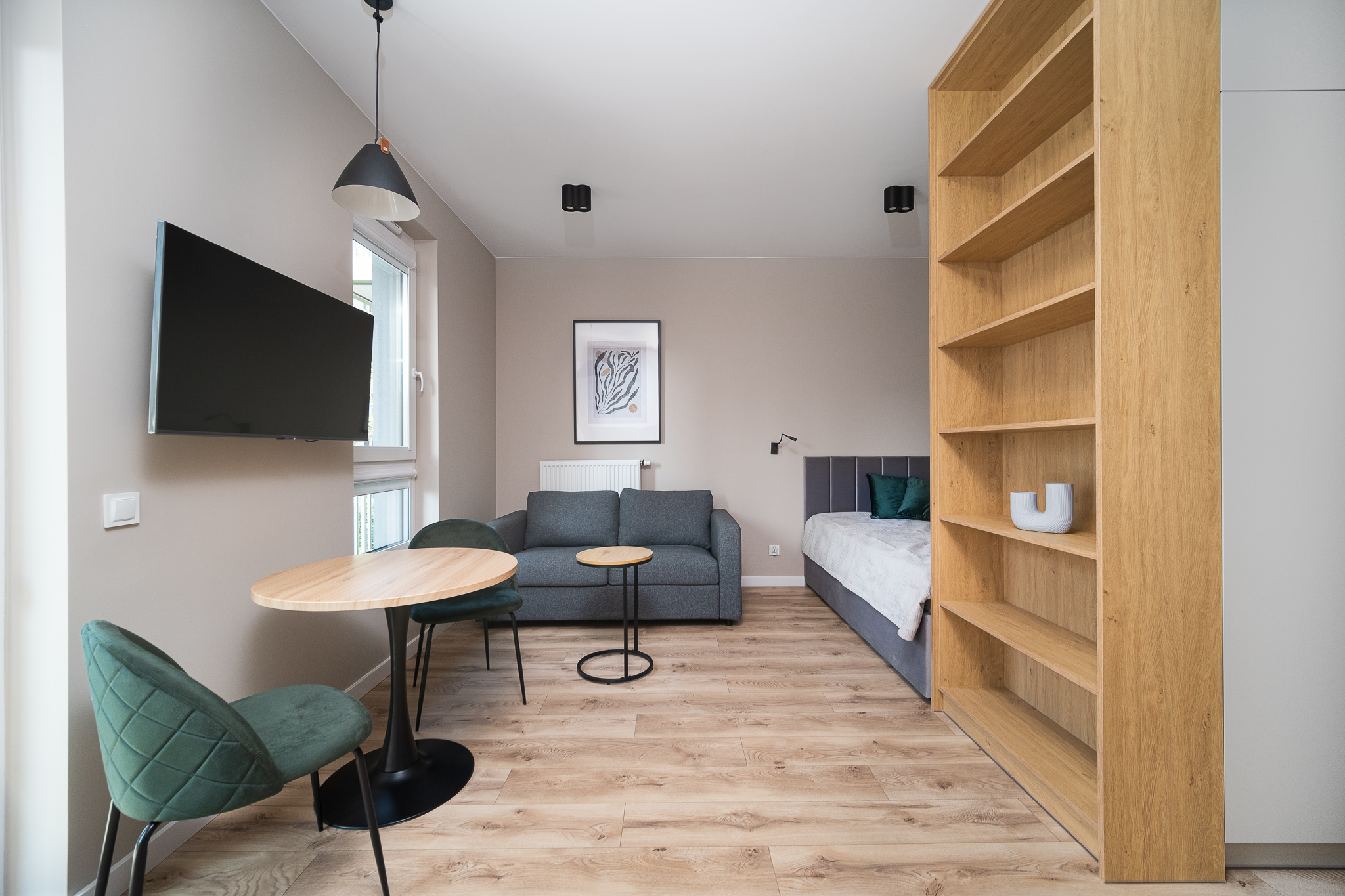 monolocale con letto matrimoniale vicino a Galeria Łódzka — photo 2