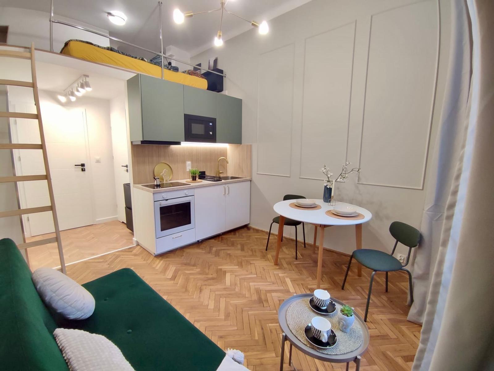 COSY studio apartment with mezzaine in WOLA DISTRICT close to metro