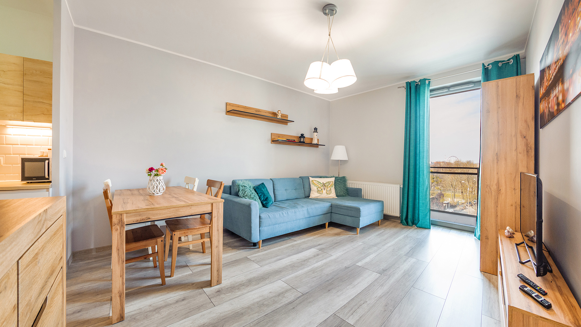 Appartement une chambre, Gdańsk, Długie Ogrody 18/225 – à 7 minutes à pied de la Vieille Ville, dans un immeuble avec terrasse sur le toit.