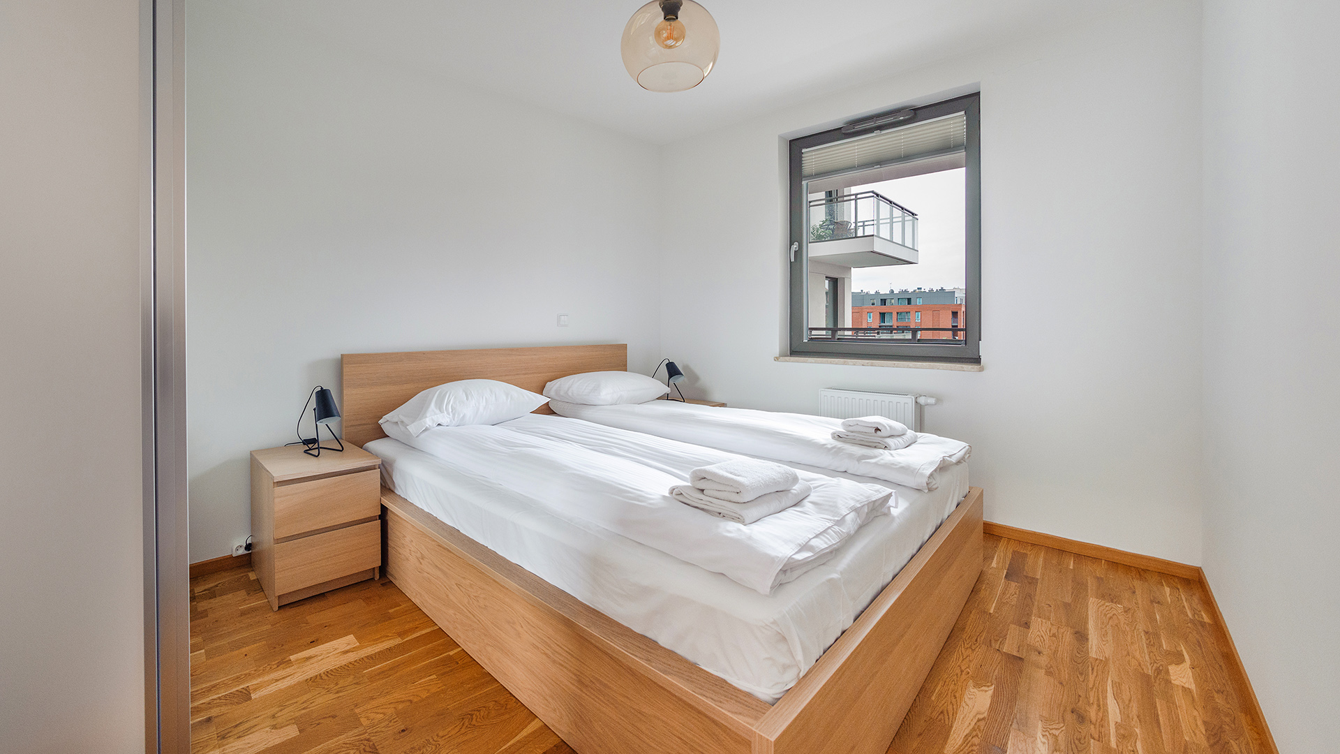 Appartement deux chambres, Gdańsk, Długie Ogrody 18/50 – à 7 minutes à pied de la Vieille Ville, dans un immeuble avec terrasse sur le toit.