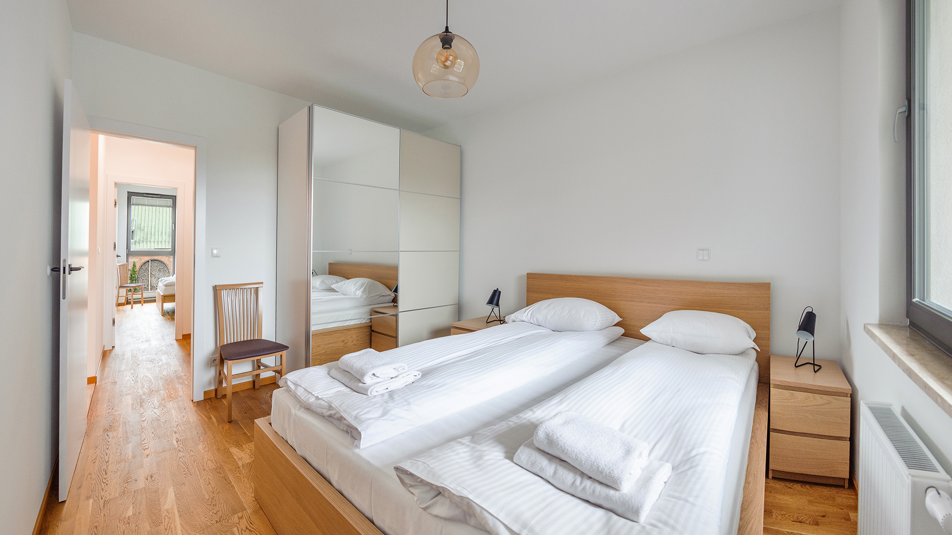 Appartement deux chambres, Gdańsk, Długie Ogrody 18/50 – à 7 minutes à pied de la Vieille Ville, dans un immeuble avec terrasse sur le toit.