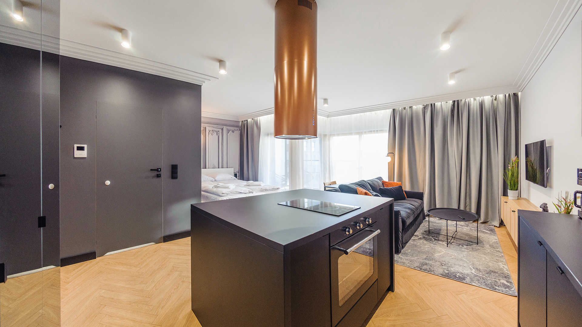 Monolocale, Gdańsk, Sienna Grobla 6/12 – 15 minuti dal centro storico, con sauna e palestra in loco