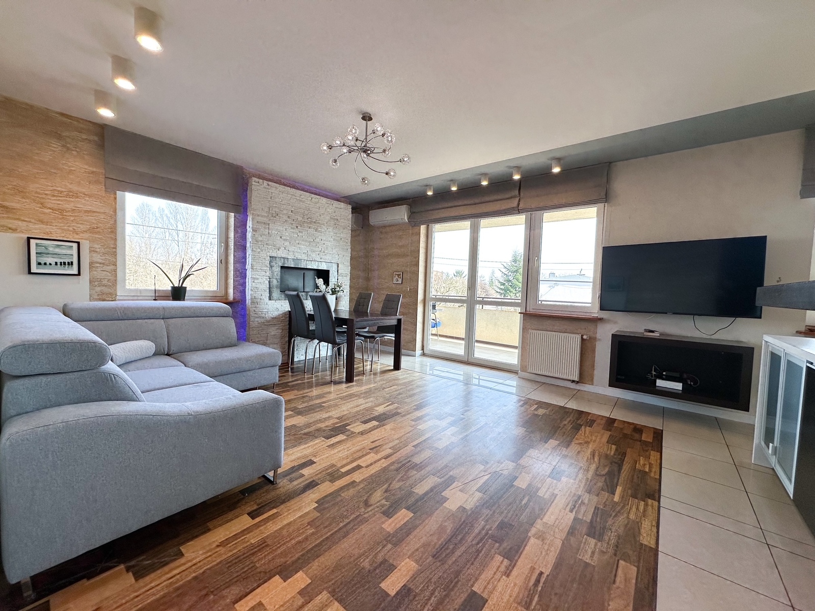 Bright 3 rooms, 80m2, apartment for rent Eugeniusza 23 street