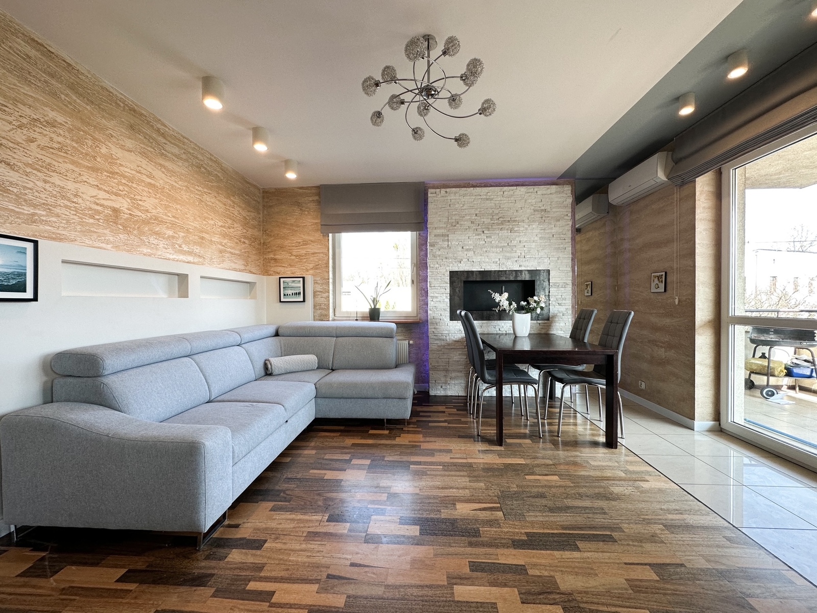 Bright 3 rooms, 80m2, apartment for rent Eugeniusza 23 street