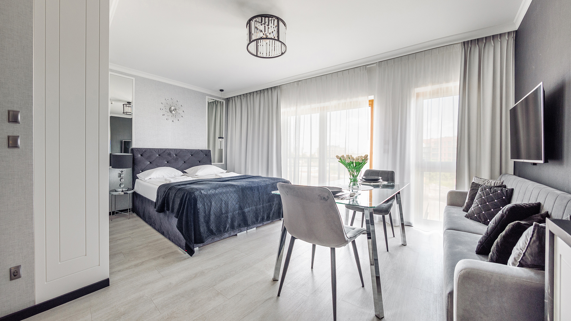 Studio à Gdańsk, Sienna Grobla 6D/96 – 15 min du centre historique