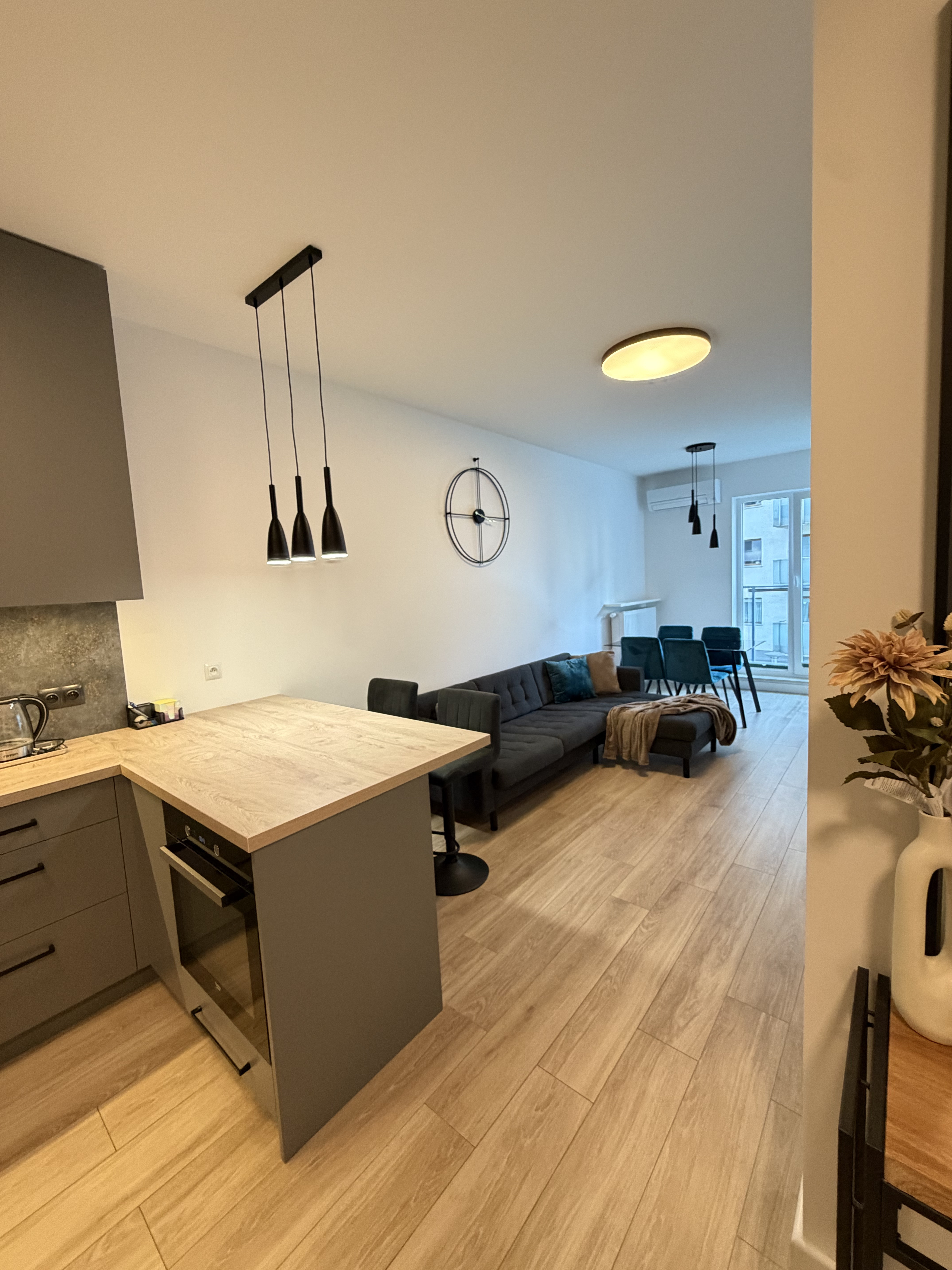 SPACIOUS 2-ROOM APARTMENT– SIEDMIOGRODZKA ,WOLA area/ Warsaw Spire /AC/
