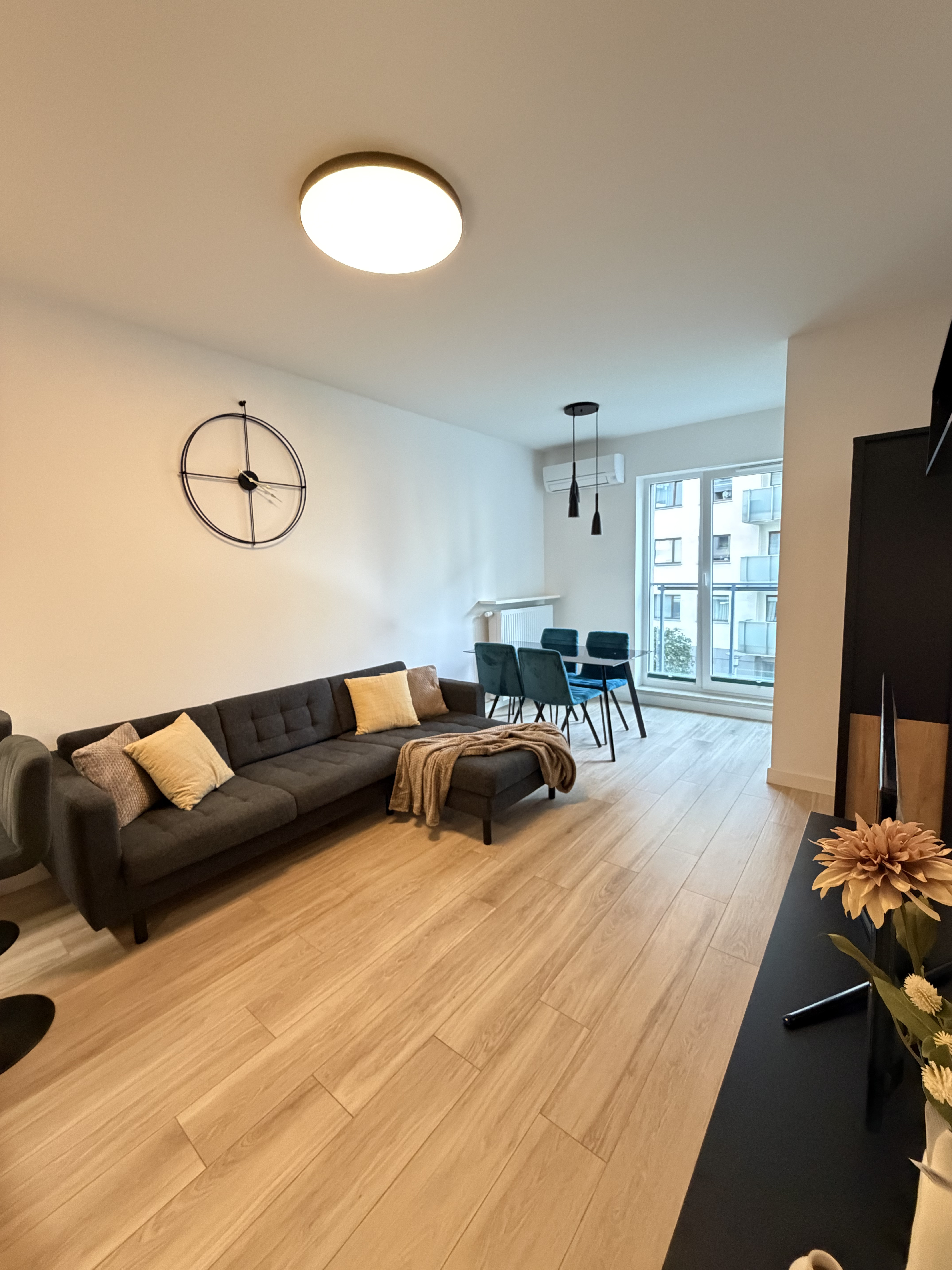 SPACIOUS 2-ROOM APARTMENT– SIEDMIOGRODZKA ,WOLA area/ Warsaw Spire /AC/