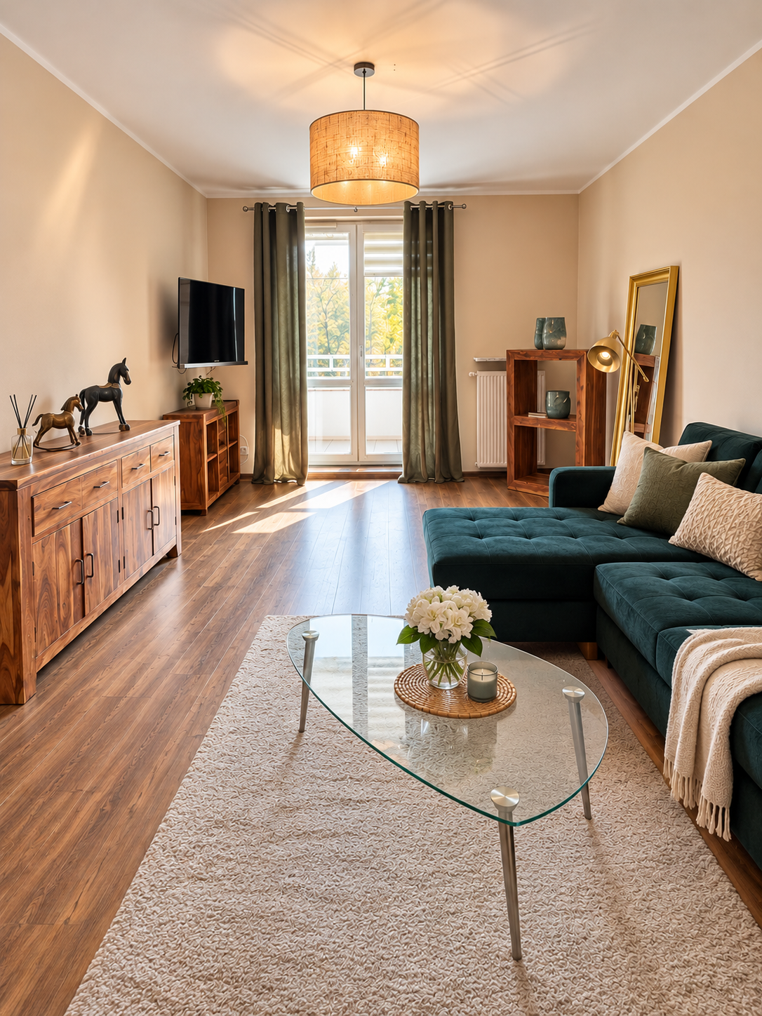 Spacious 3 rooms apartment – Zawiszy Street, Wola, Warsaw- metro line II