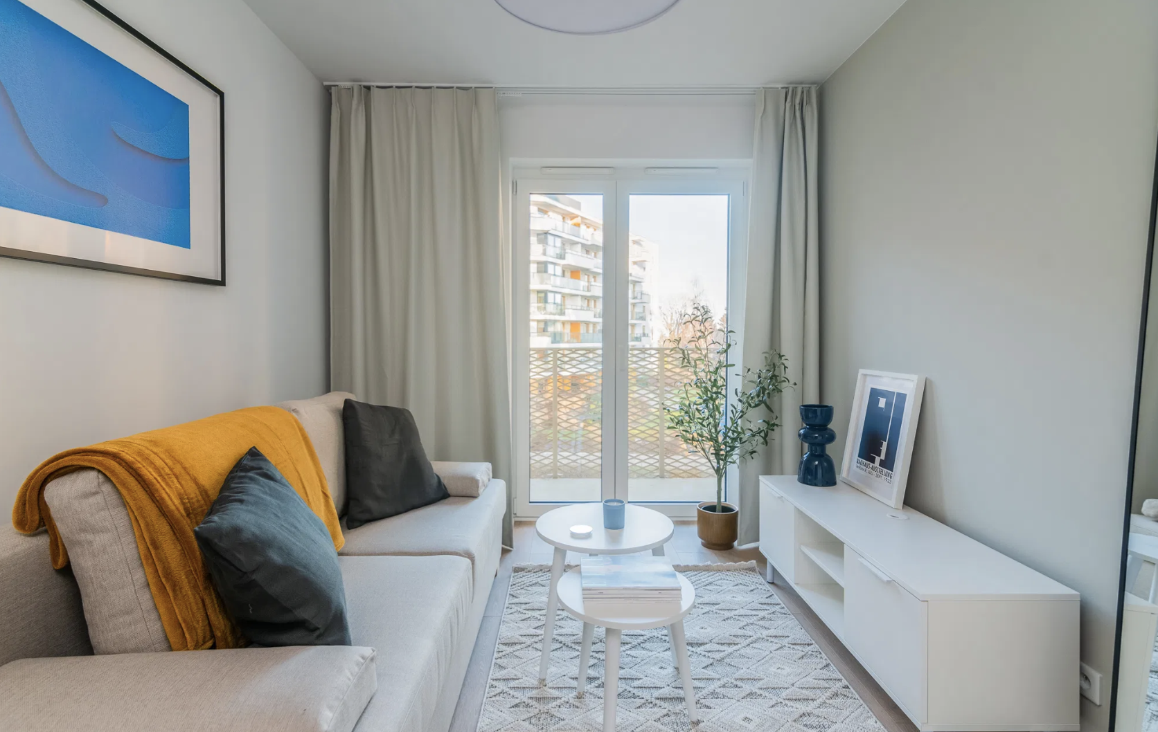 MODERN 3-room flat with balcony in MOKOTOW DISTRICT close to METRO