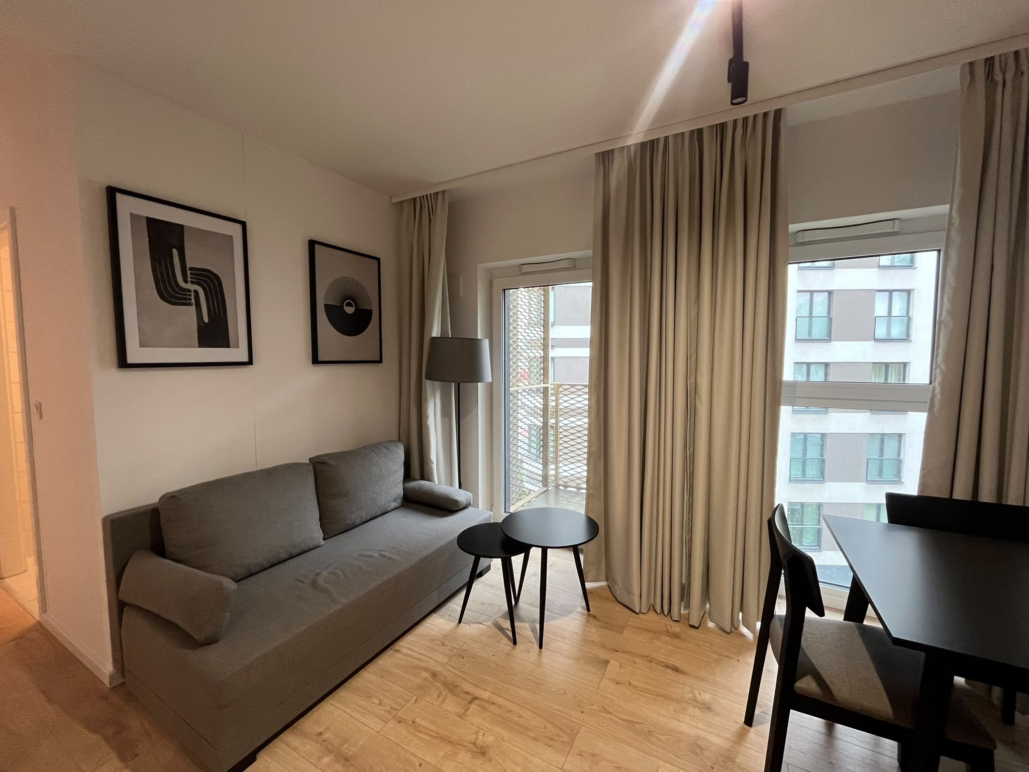 MODERN 2-room flat with balcony and AC near METRO WILANOWSKA I MOKOTOW