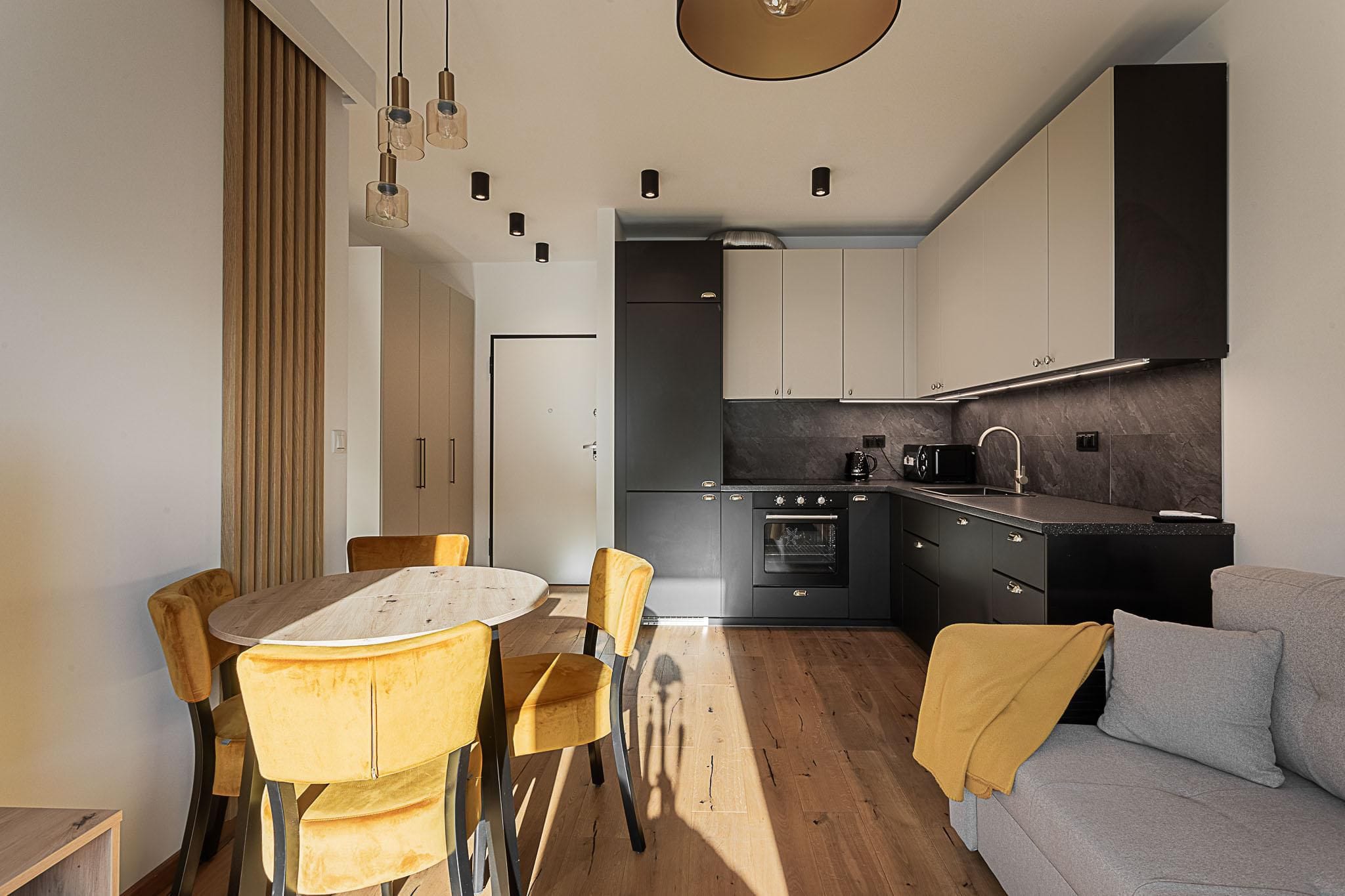 MODERN 2-room apartment with balcony and AC in WOLA DISTRICT