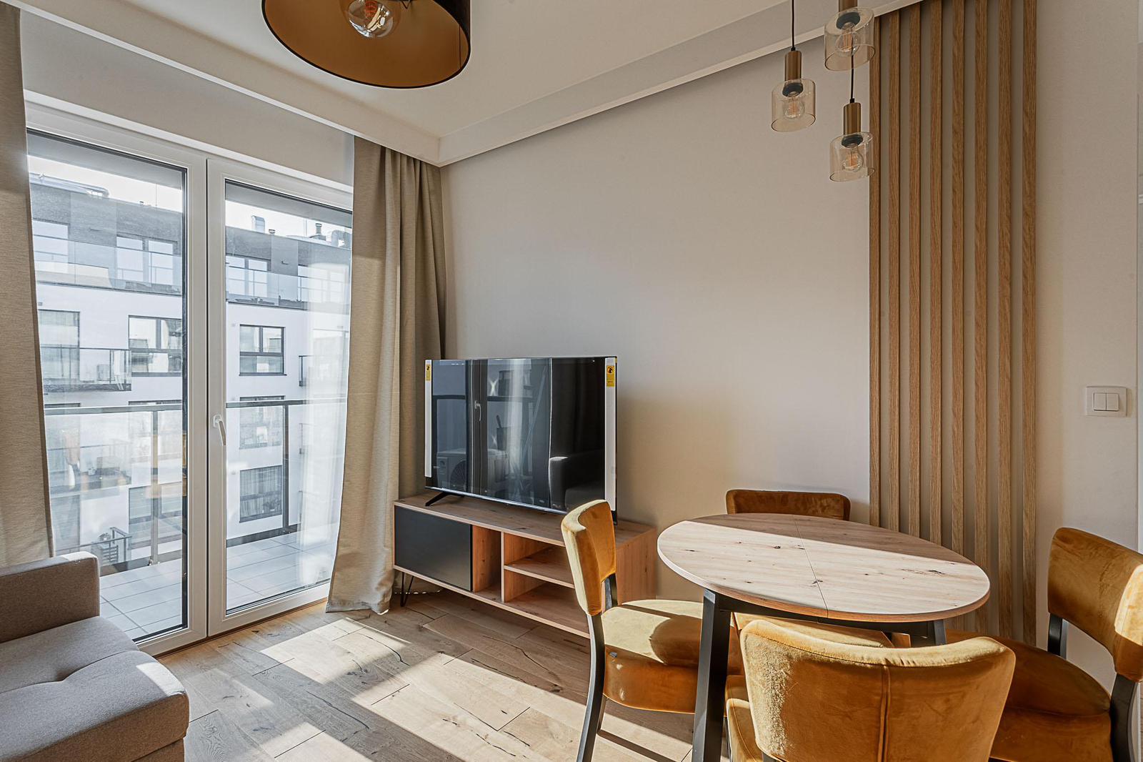 MODERN 2-room apartment with balcony and AC in WOLA DISTRICT